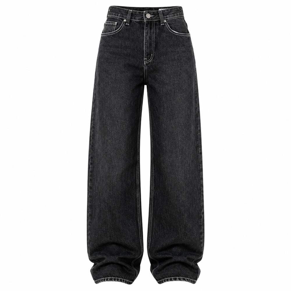 Ruff Ryders Dirty Denim Baggy Jeans Dark Wash Hip Hop Mens 36x34